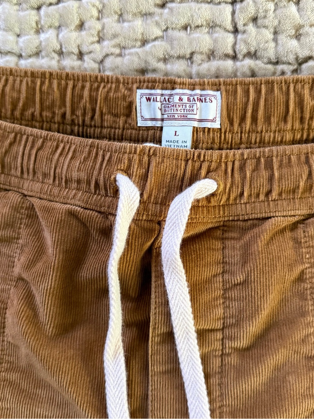 Wallace & Barnes J. Crew Camel Drawstring Corduroy Shorts - Picture 3 of 6